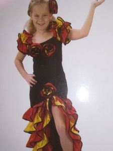 Kids Costumes to Hire - Spanish Ramba Dress - GIRL 
